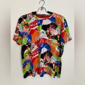 Robert Graham Multicolor Cotton T-Shirt Sz L